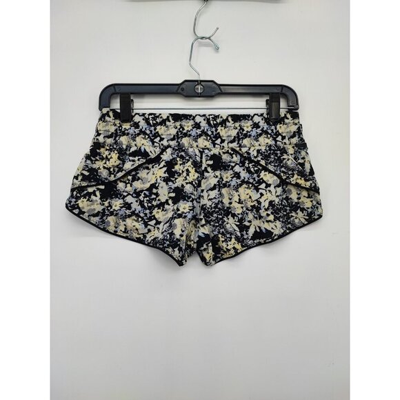 Lululemon Women's Water Surf Crosscourt Petal Black Clarity Short Size 6 - Picture 2 of 9